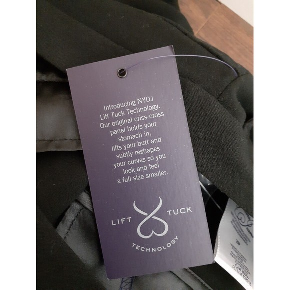 NWT NYDJ Lift Tuck Marilyn Pants Sz 2P Black Shaping Straight Leg SOLD ON EBAY - Picture 5 of 11